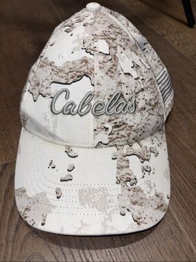 Cabela's Desert Camo Cap in White and Brown